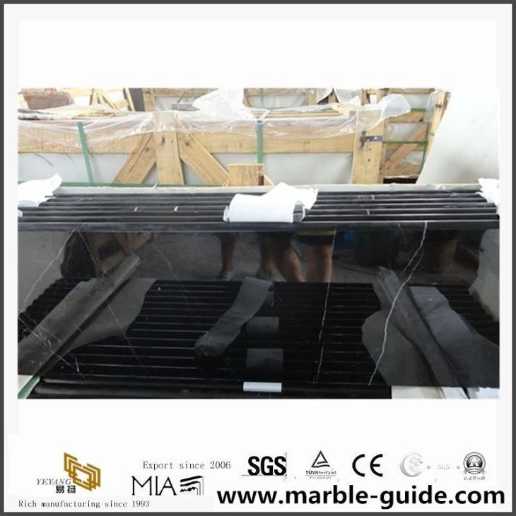 China Black Marquina Marble For Stair Step