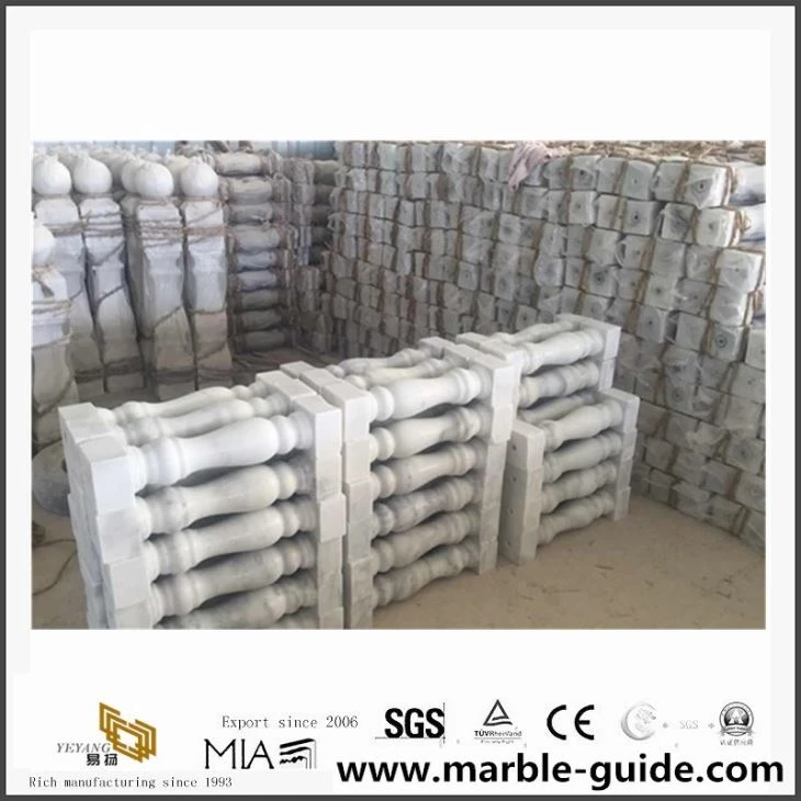 Chinese White Marble Balustrade Railings With Low Cost