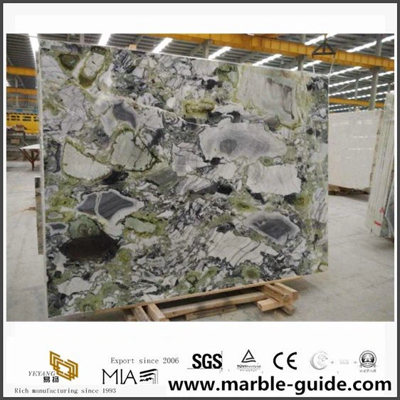 DIY Multicolor Emerald Jade Marble för hotellplattor med billig kostnad