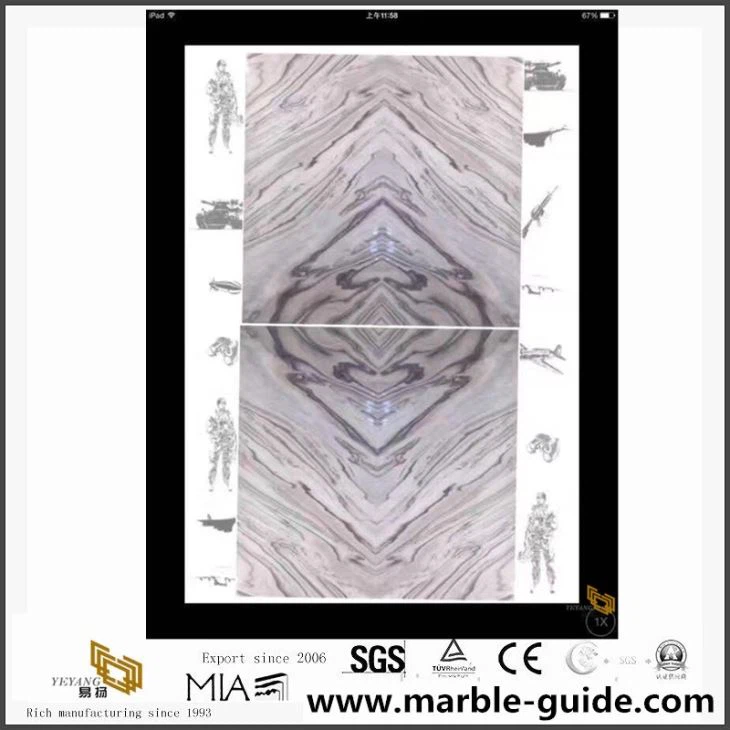 Palissandro White Marble Slabs For Floor Tiles And Worktop Kitchen