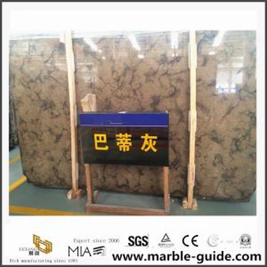 Grå ven battie brun marmorplatta för kakel/ bänkskivor med billigt pris