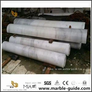 Guangxi White Marble Column för utomhusdekoration från China Stone Factory