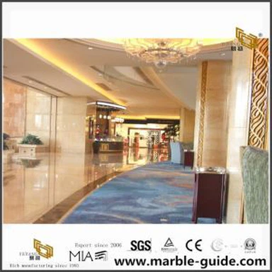 Crema Marfil Marble Project For Hotel