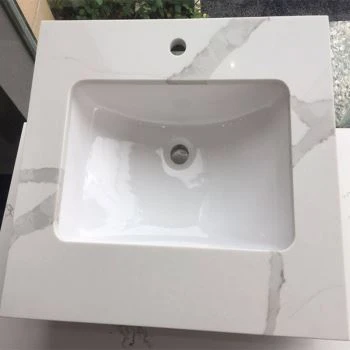 Calacatta Luccia Quartz Vanity Tops
