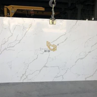 China Quality Calacatta Quartz plattor