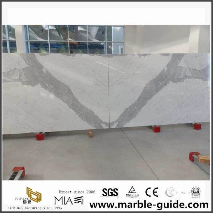 White Marble Statuario Slabs Supply