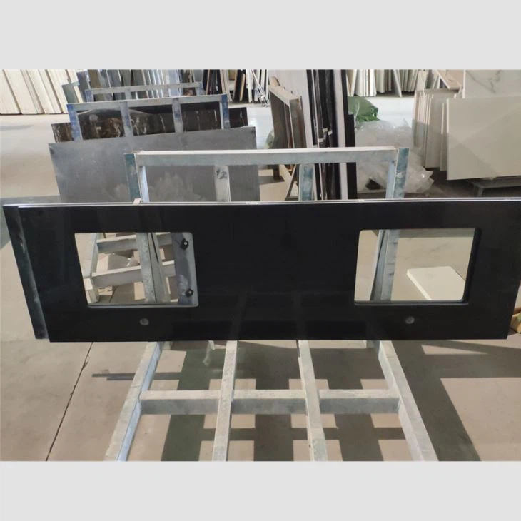 Svart kvarts bänkskivor och plattor