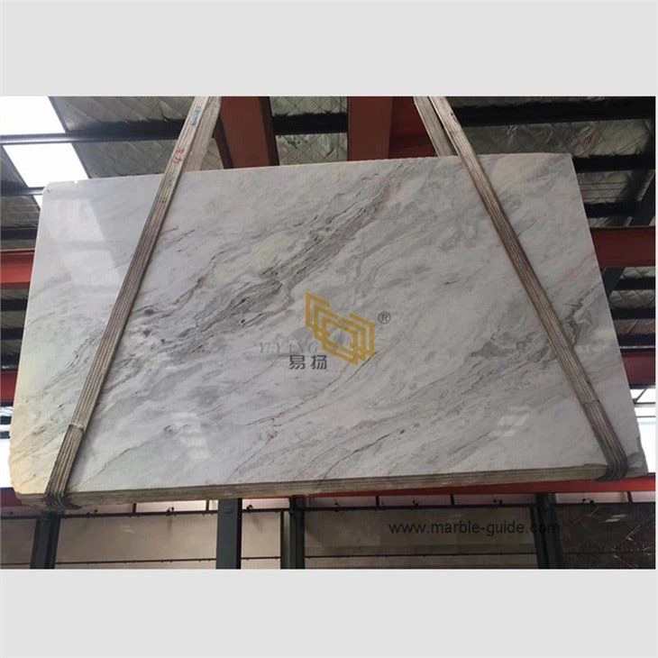 Härliga vita marmorplattor för golv