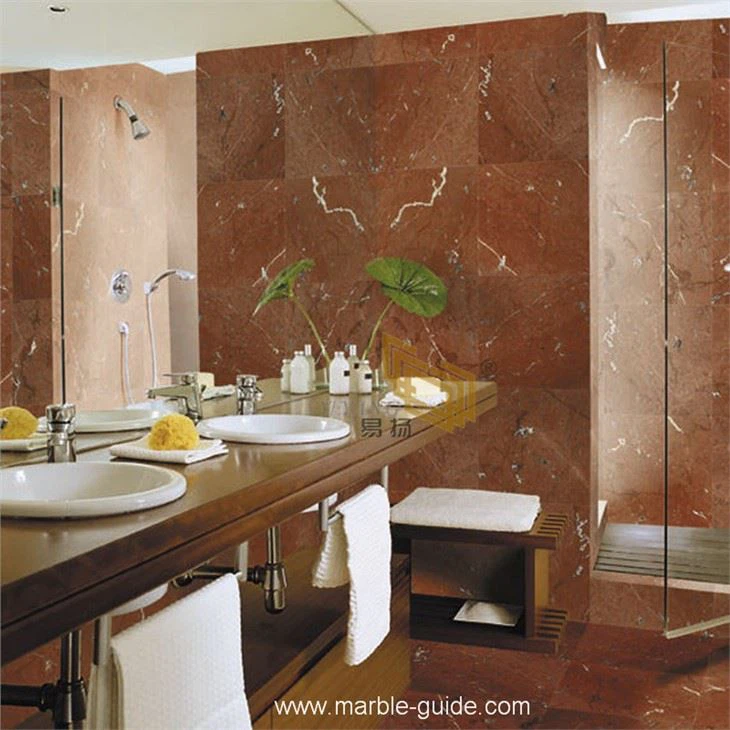 Rojo Alicante Red Marble Bathroom Countertop