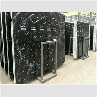 Black Ice Flower Marmor Plattor För Interio Golv