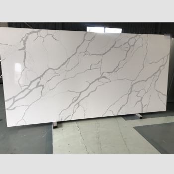 Calacatta kvartsplattor för köksbänkskivor