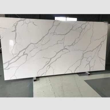 Calacatta kvartsplattor för köksbänkskivor
