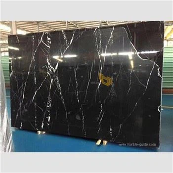 3 cm svart Nero Marquina marmorplattor grossist